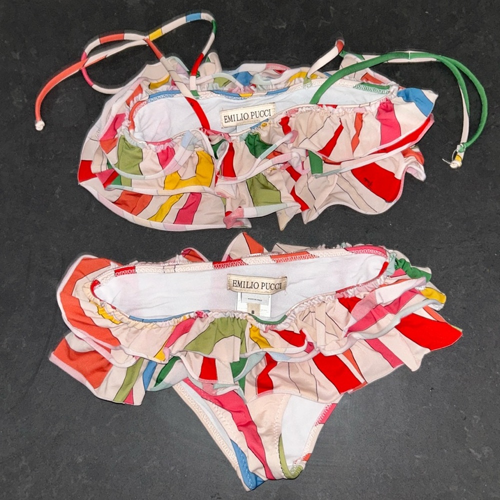 2 pc bikini bathing suit worn once.